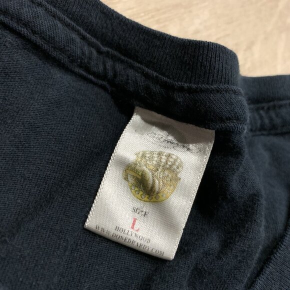 Vintage Y2K Ed Hardy By Christian Audigier Fitted Top T-Shirt Women's Large L - Picture 4 of 8